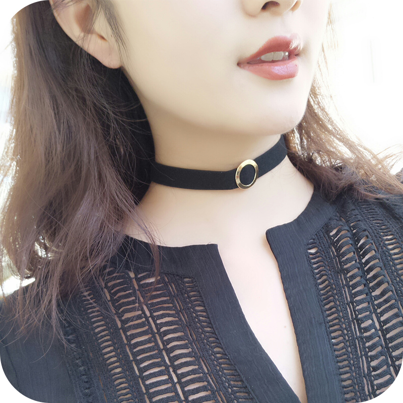 choker頸鏈項圈 韓國脖子飾品頸帶氣質性感脖鏈蕾絲項鏈鎖骨鏈女