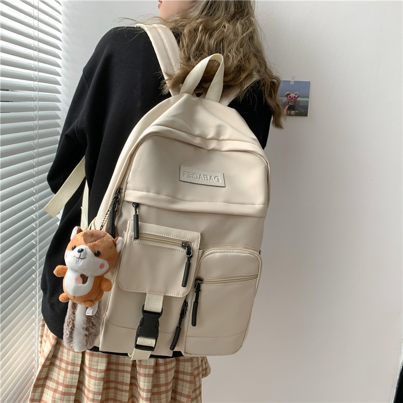 書包女韓版原宿ulzzang高中初中學生大容量多口袋百搭ins雙肩背包