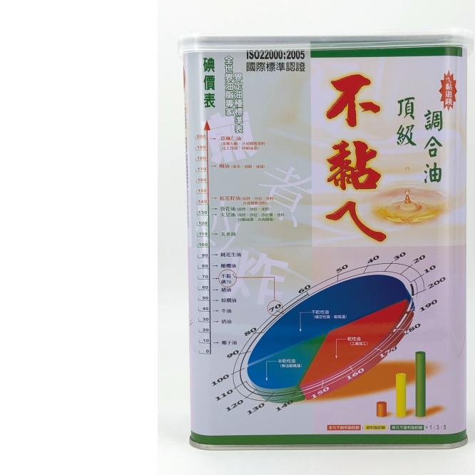 不黏ㄟ頂級調和油(2000c.c/罐)    每箱共有6罐