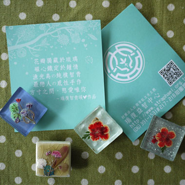 手工押花磁鐵-瑞復益智中心